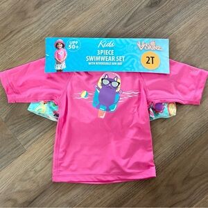 UV Skinz Kids 3 Piece Swimwear Set Size 2T NWT